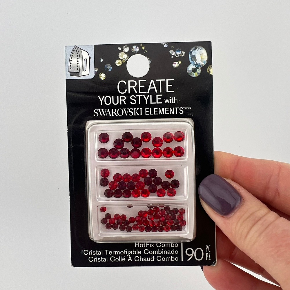 EK Success HotFix Red Crystal Mix 90pc‎ Craft Gems Swarovski Elements